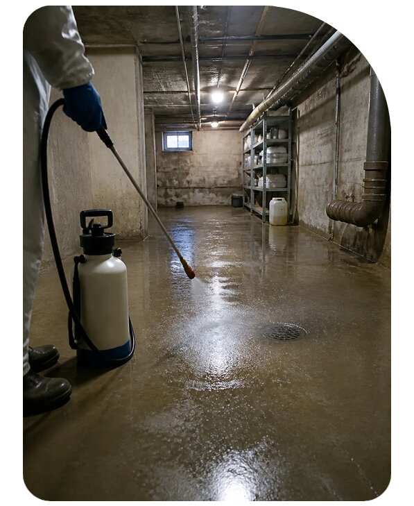 Профессиональная дезинфекция подвала в Карталах по цене от 5216 р. | Сенат-Крт